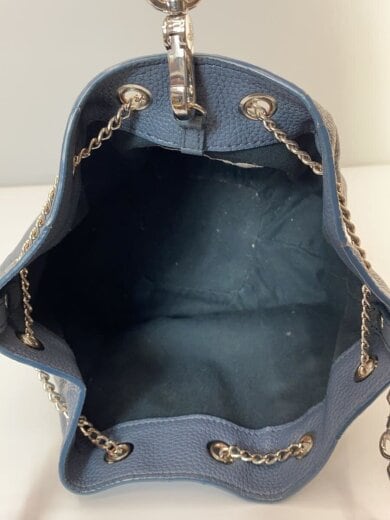 商品画像：CHRISSY/バケットバッグ/ショルダーバッグ/フェイクレザー/BLU 6