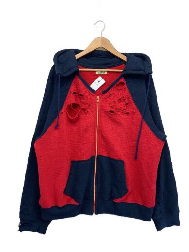 商品画像：Part/ジップパーカー/2/コットン/RED/無地/aw24-rcs04 1