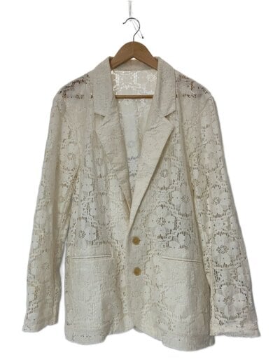 商品画像：Lace Over Jacket/ジャケット/36/コットン/WHT/無地/12210103 1