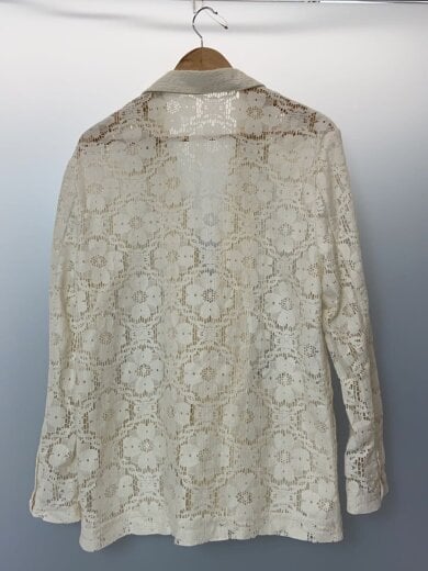 商品画像：Lace Over Jacket/ジャケット/36/コットン/WHT/無地/12210103 2