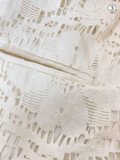 商品画像：Lace Over Jacket/ジャケット/36/コットン/WHT/無地/12210103 9