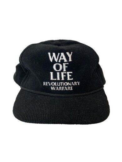 商品画像：way of life/キャップ/FREE/コーデュロイ/BLK/無地/メンズ/20 ra-0810// 1