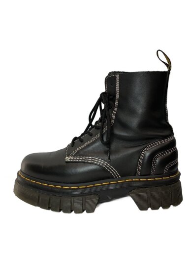 商品画像：厚底/8ホール /レースアップブーツ/UK8/BLK/レザー/AW006 SH05X 1