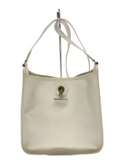 ヴェスパPM//ヴェーエプメン/RJ刻印/ショルダーバッグ/レザー/WHT/無地