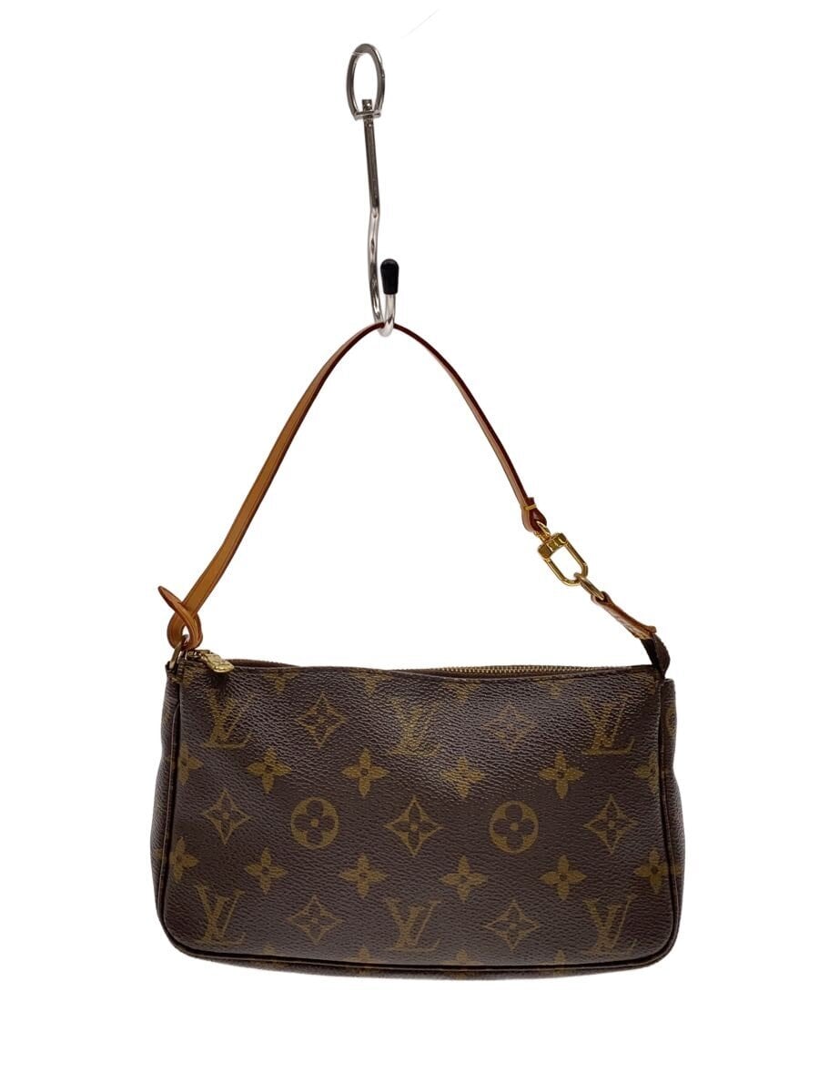 LOUIS VUITTON / 1)ポシェット・アクセソワール_モノグラム・キャンバス/PVC/BRW/モノグラム