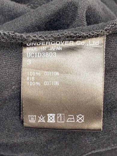 商品画像：Tシャツ/3/コットン/BLK/無地/UC1D3803// 4