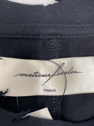 商品画像：MATIERES FECALES/Tシャツ/M/コットン/BLK/MF25F-MAT01T006-BK-M 3