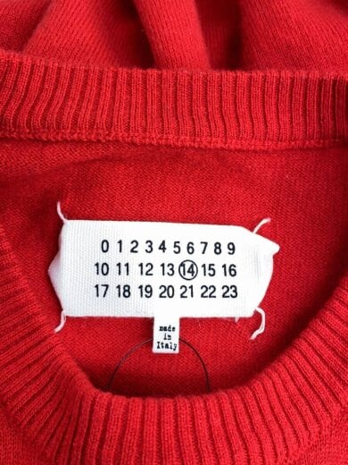商品画像：エルボーパッチ/ニット・セーター(薄手)/M/ウール/RED/S30HA0804 3