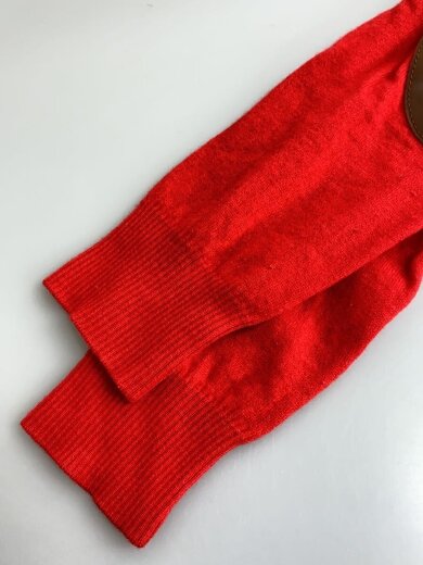 商品画像：エルボーパッチ/ニット・セーター(薄手)/M/ウール/RED/S30HA0804 6