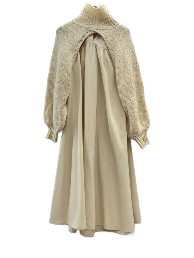 商品画像：2WAY/ニット/ノースリーブワンピース/FREE/ポリエステル/BEG/無地/AM241101 1