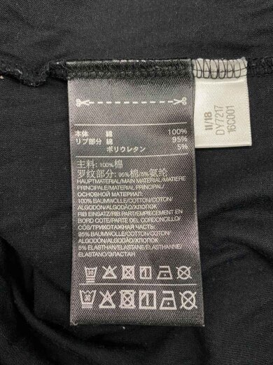 商品画像：Tシャツ/M/コットン/BLK/無地/DY7217 4