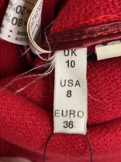 商品画像：ダッフルコート/--/ウール/RED/無地// 4