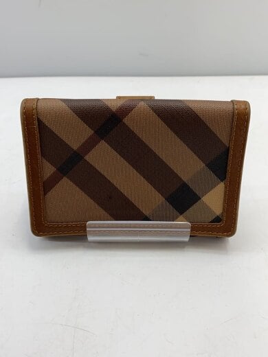商品画像：SMOKED CHECK MEDIUM WALLET/ノバチェック/3つ折り財布/レザー/BRW/メンズ// 2