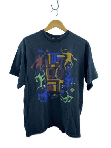 商品画像：90s/銀タグ/USA製/袖シングル/Tシャツ/コットン/BLK 1