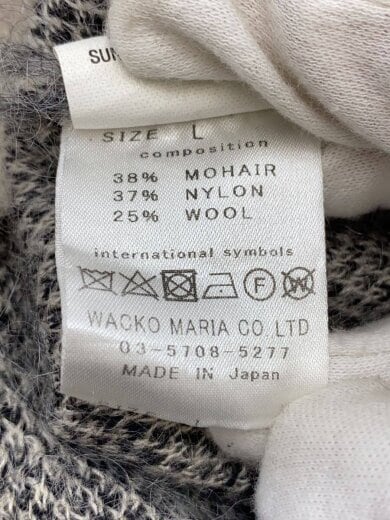 商品画像：カーディガン(厚手)/L/モヘア/GRY/レオパード/WMLTD-WMK-KN04 4