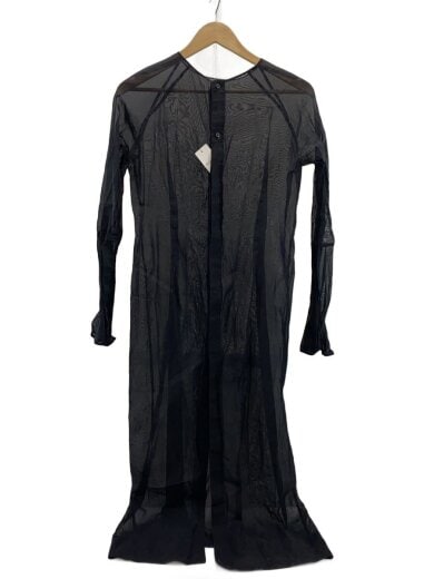 商品画像：2way Sheer Dress/長袖ワンピース/38/コットン/BLK/12110322 1