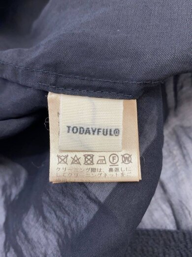 商品画像：2way Sheer Dress/長袖ワンピース/38/コットン/BLK/12110322 3