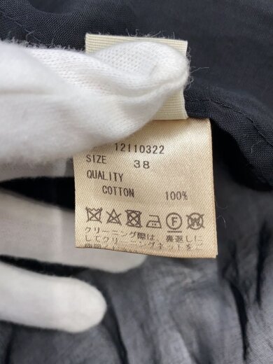 商品画像：2way Sheer Dress/長袖ワンピース/38/コットン/BLK/12110322 4