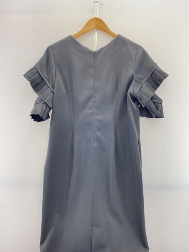 商品画像：オープンプリーツスリーブワンピース/38/ポリエステル/BLK/521840300001-01 2