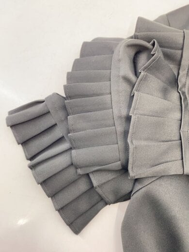 商品画像：オープンプリーツスリーブワンピース/38/ポリエステル/BLK/521840300001-01 6