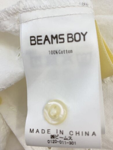 商品画像：カットワーク フレア スリーブ ワンピース/半袖ワンピース/コットン/WHT/13-26-0151-803 4