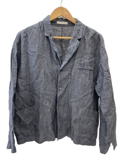 商品画像：ファインリネン シャツジャケット/36/リネン/GRY 1