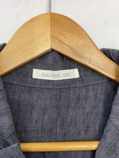 商品画像：ファインリネン シャツジャケット/36/リネン/GRY 3