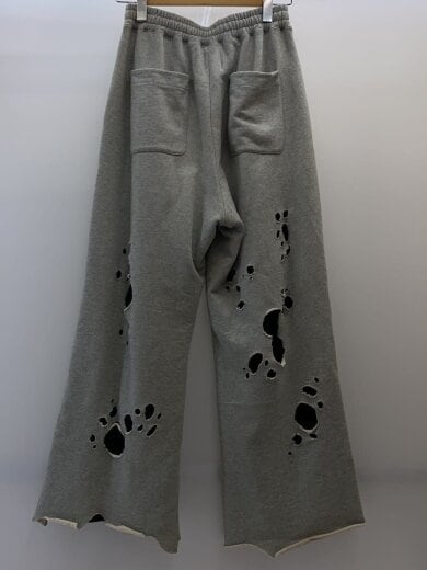 商品画像：24SS/DAMAGE LAYERED SWEAT PANTS/M/コットン/GRY/241063 2