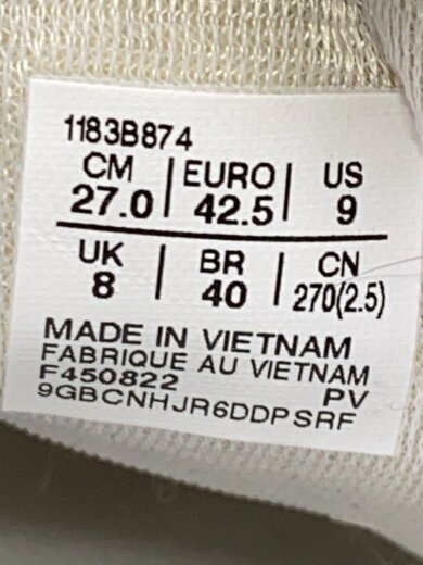 商品画像：ローカットスニーカー/27cm/WHT/1183B874 5