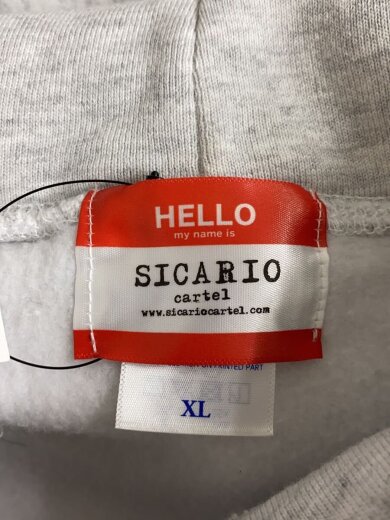 商品画像：SICARIO/パーカー/XL/コットン/GRY/無地 3