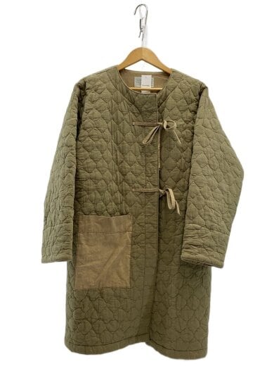 商品画像：cheer/キルティング/コート/リネン/KHK/無地 1