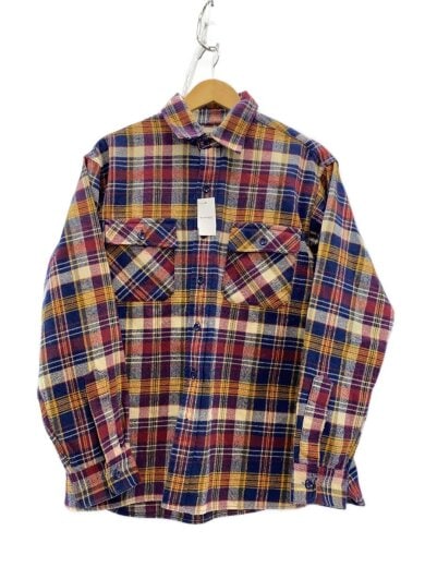 商品画像：80s/USA製/ヘビーネルシャツ/L/コットン/マルチカラー/玉虫 1