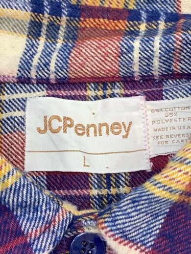 商品画像：80s/USA製/ヘビーネルシャツ/L/コットン/マルチカラー/玉虫 3