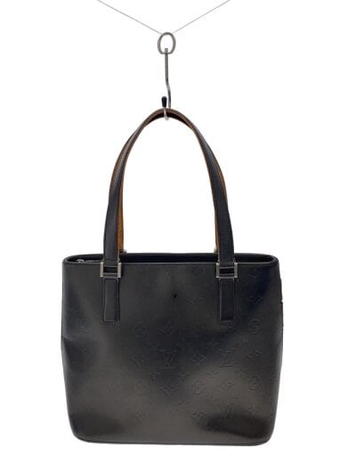 商品画像：ストックトン_モノグラム・マット/レザー/BLK 1