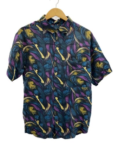 商品画像：半袖シャツ/L/コットン/NVY/総柄 1