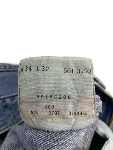 商品画像：501/90s/USA製/ボタン裏524/ボトム/34/コットン/501-0193// 5