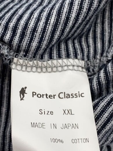 商品画像：タートルネック/長袖Tシャツ/XXL/コットン/BLK/ボーダー// 3