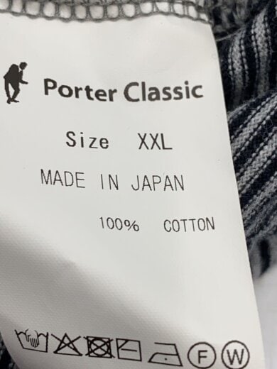 商品画像：タートルネック/長袖Tシャツ/XXL/コットン/BLK/ボーダー// 4