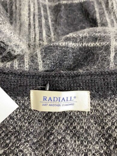 商品画像：カーディガン(薄手)/L/ウール/GRY/チェック/RAD-24AW-KNIT001// 3