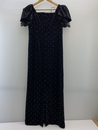 商品画像：bijou dot velours dress/半袖ワンピース/2/ポリエステル/BLK/Acka334 2