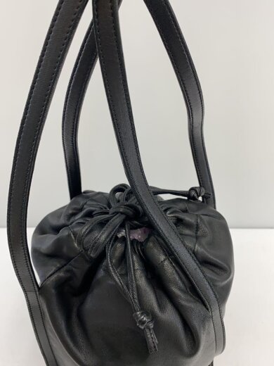 商品画像：巾着/ハンドバッグ/レザー/BLK/無地 3
