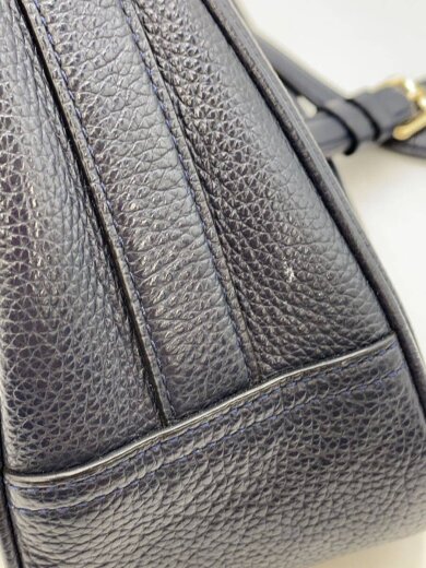 商品画像：ショルダーバッグ/レザー/NVY 9