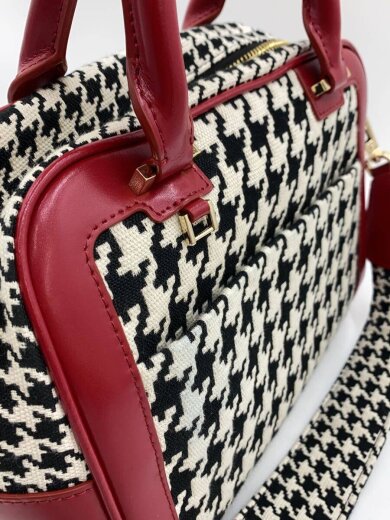 商品画像：ボストンバッグ/レザー/RED/総柄 8