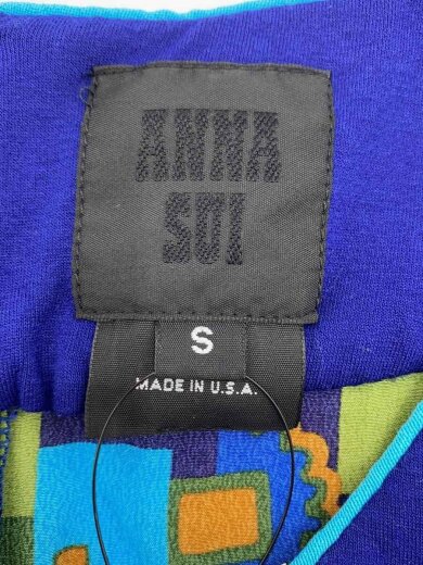 商品画像：半袖ワンピース/S/コットン/BLU/総柄/54-01-4519 3