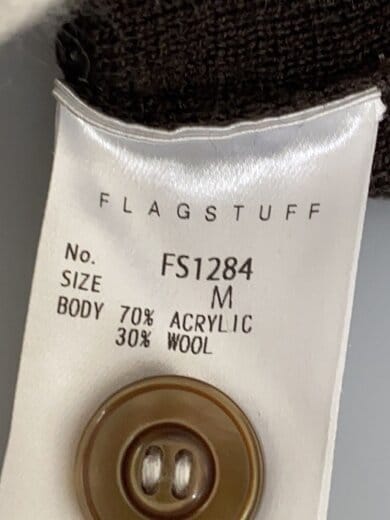 商品画像：長袖シャツ/M/アクリル/BRW/FS1284 4