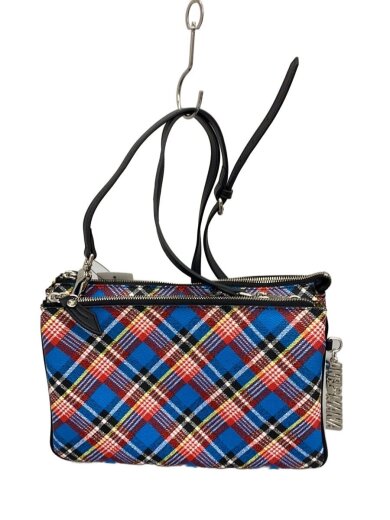商品画像：ショルダーバッグ/レザー/マルチカラー/チェック 1