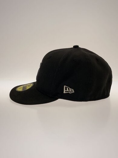 画像：NEW ERA × SupremeツノSロゴ/キャップ/7 5/8/ポリエステル/BLK/無地/メンズ/使用感有り2