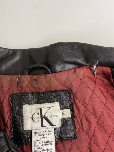 商品画像：レザージャケット・ブルゾン/M/レザー/BLK 5