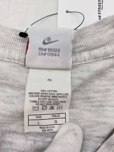 商品画像：Tシャツ/L/コットン/WHT/プリント 4