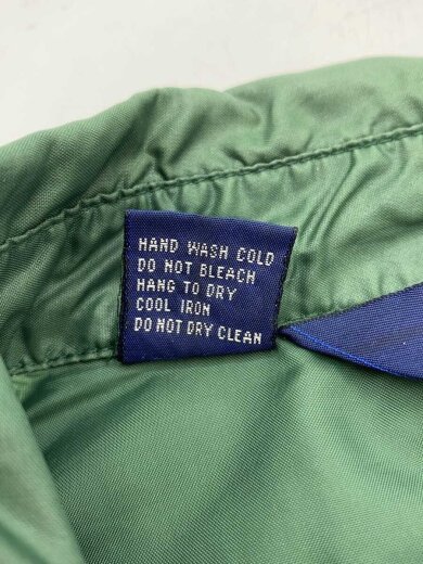 商品画像：三角タグ/80s-90s/ナイロンスウィングトップ/チンスト/L/ナイロン/GRN/無地 5